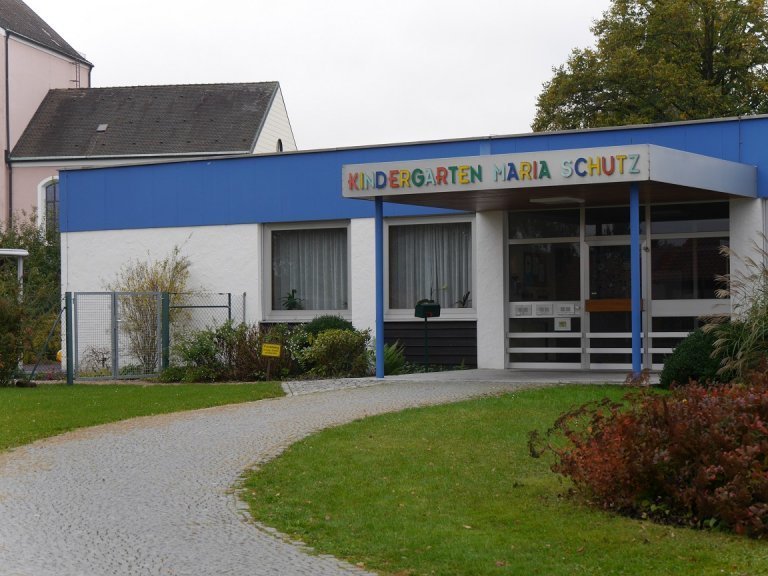 Außenansicht vom Kindergarten Maria Schutz