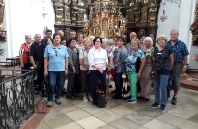 Gruppenfoto bei der Stadtführung in Straubing