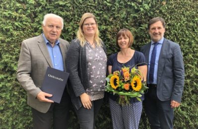 Gruppenfoto bei der Ehrung zum 25-jährigen Dienstjubiläum