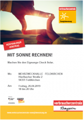 Flyer "Mit Sonne rechnen"